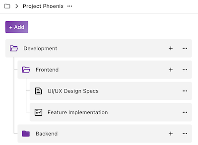 the app Projects
