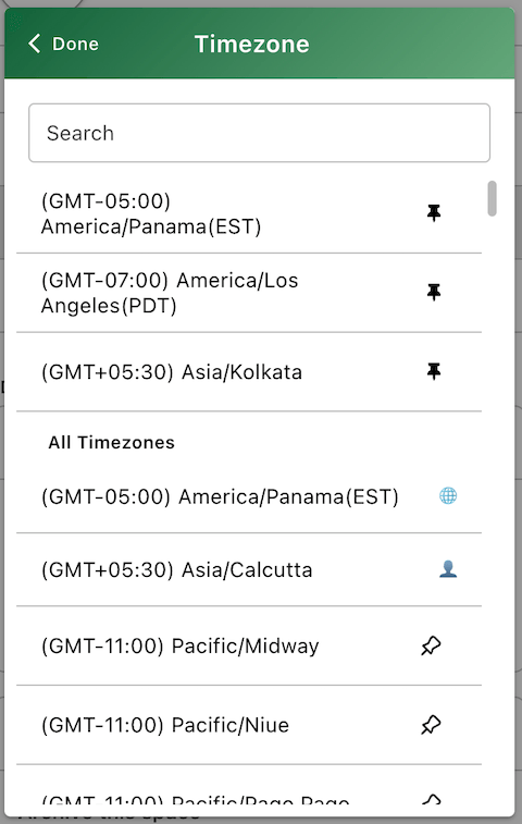 Timezones
