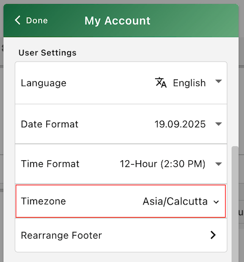 Space Timezone